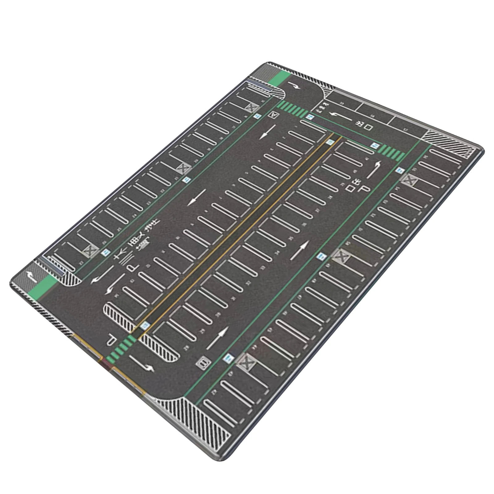 

1/64 Scale Parking Lot Non Slip Diecast Car Garage Car Scene Mat Rollable Desktop Play Mat Mouse Pad for Model Vehicle Diorama