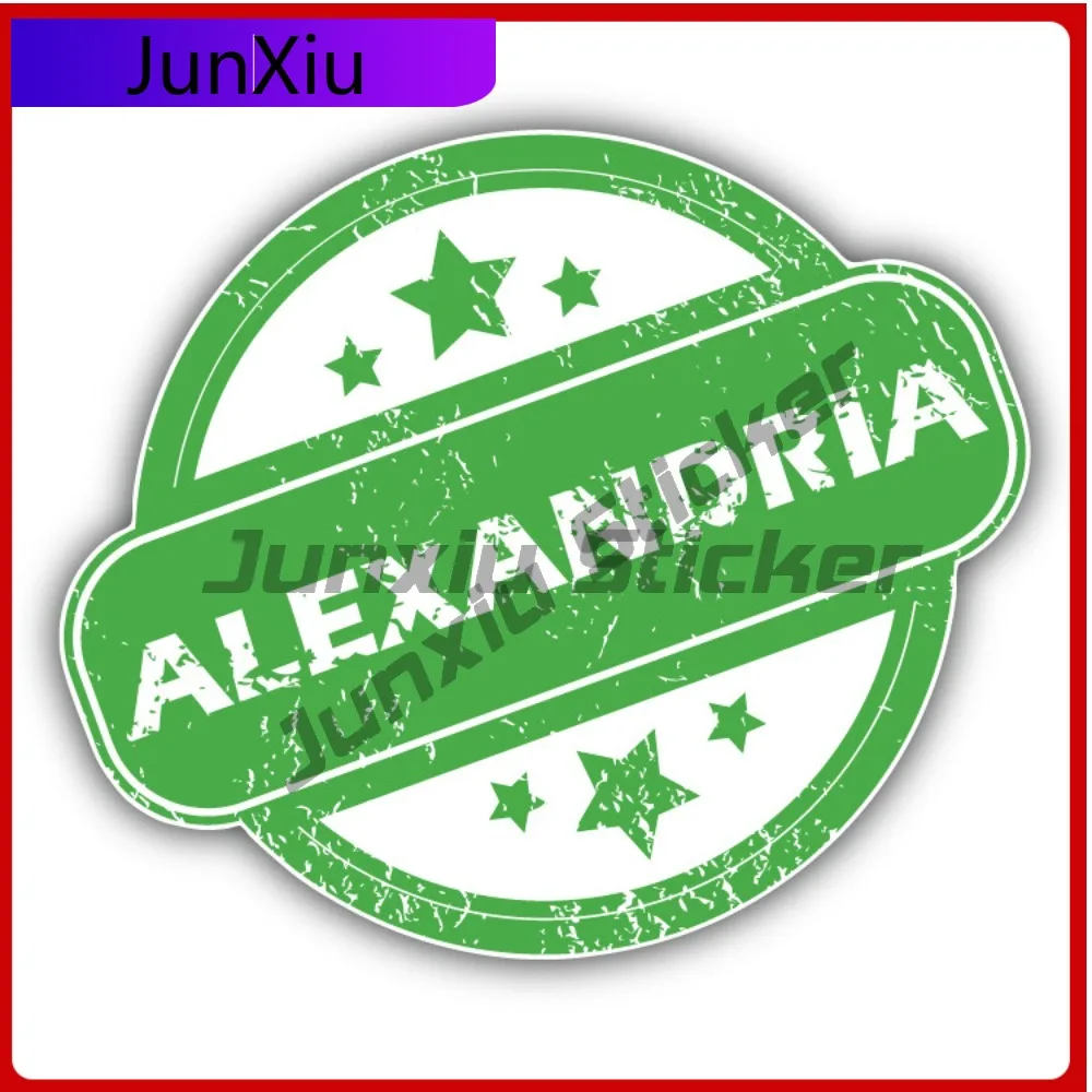 

Alexandria Creative Sticker Travel Stamp Car Decal Bumper Stickers Funny Style Wall Use For Rear Windo Car Sticker Accessorie