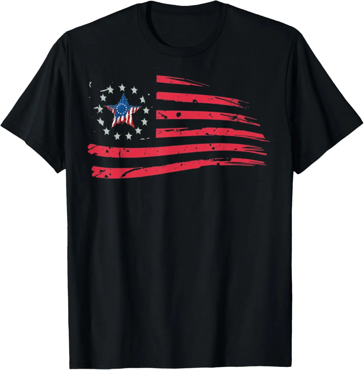 Betsy Ross Star American Flag Shirt Betsy Ross 1776 T-Shirt T-Shirt