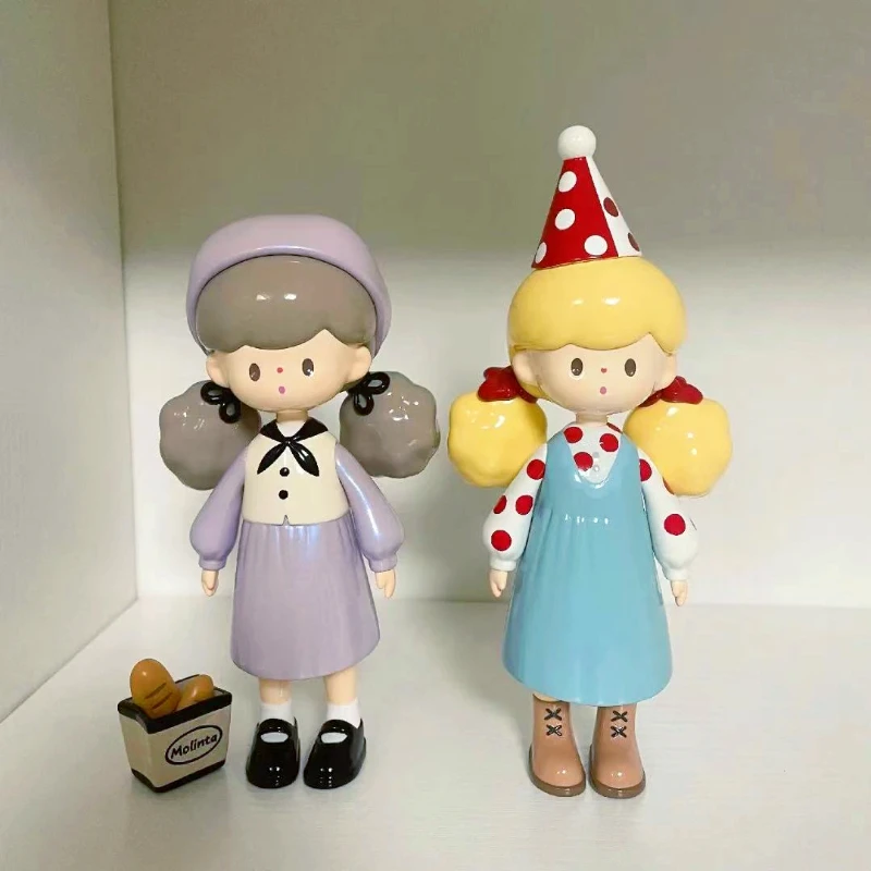 Molinta KWONI Girl 150% Extra Size Figure OOTD Vintage Sweet Cool Girl Happy Life Figure Short Skirt Coquette Art Decoration