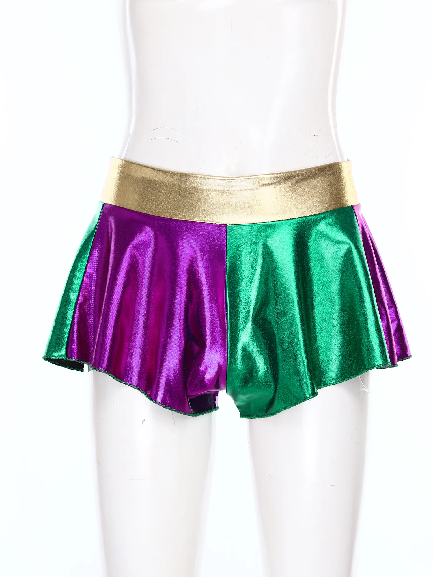 النساء لامع اللون حجب السراويل الغنيمة السراويل الساخنة لامعة صفيق السراويل للتشجيع الرقص الهذيان مهرجانات الموسيقى #3