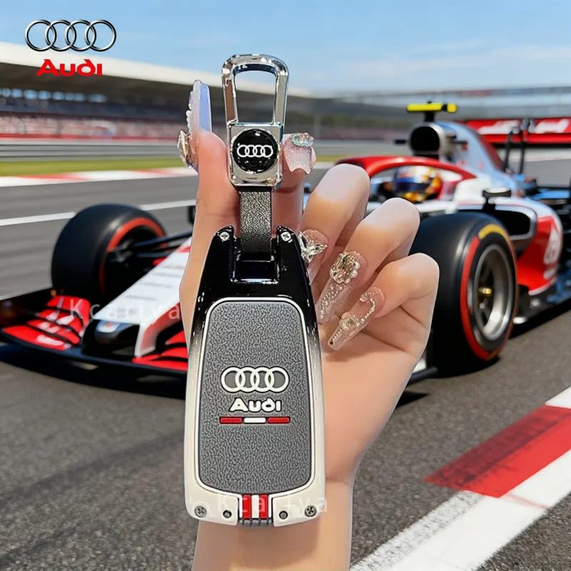 

For Audi Q8 RSQ8 A6 C8 S6 RS6 A7 S7 RS7 A3 8Y A8 D5 4N RS E-tron GT Sporty Style ABS Car Key Case Cover Remote Protection Shell