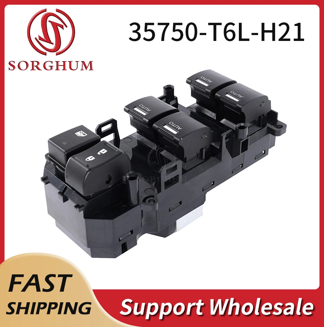 

Sorghum 35750-T6L-H21 Car RHD Front Left Side Electric Auto Window Control Switch Button For Honda Spirior 2015-2018 35750T6LH21