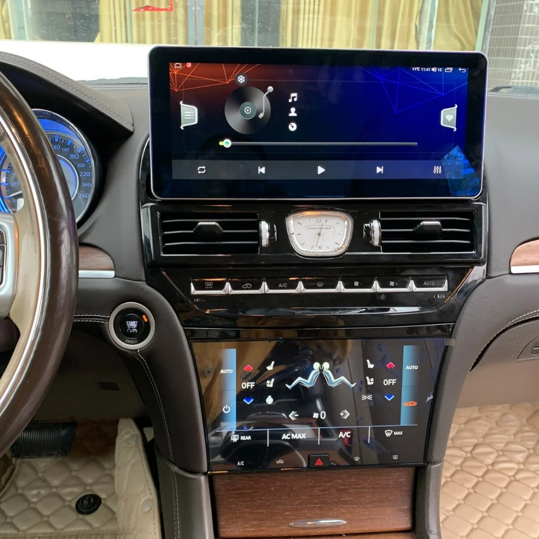

12.3‘' Android 13 Car Radio For Chrysler 300 300C 2011-2023 Multimedia Player Stereo Upgrade Dual Touch Screen Wireless Carplay