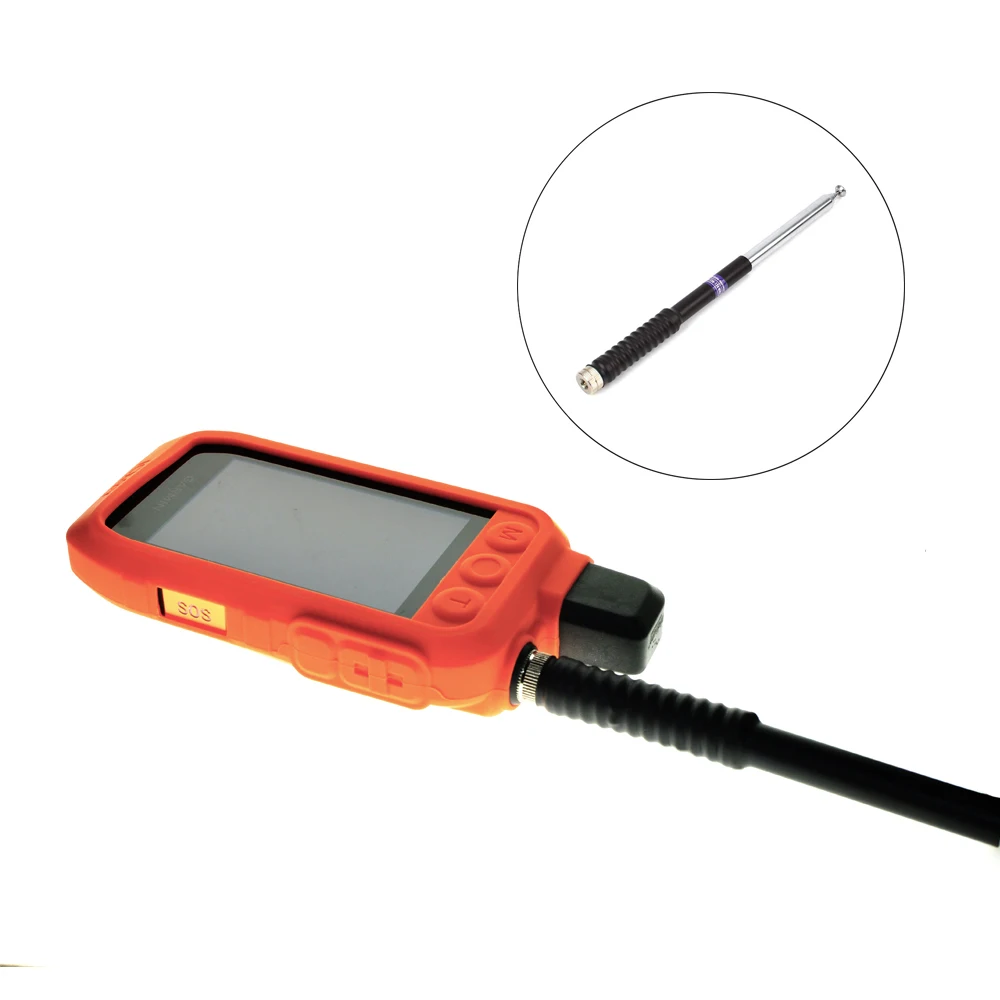 Silicone Case + Telescopic Extendable High Gain Antenna for Garmin Alpha 200i 300i 300 200 Alpha200i Alpha300i