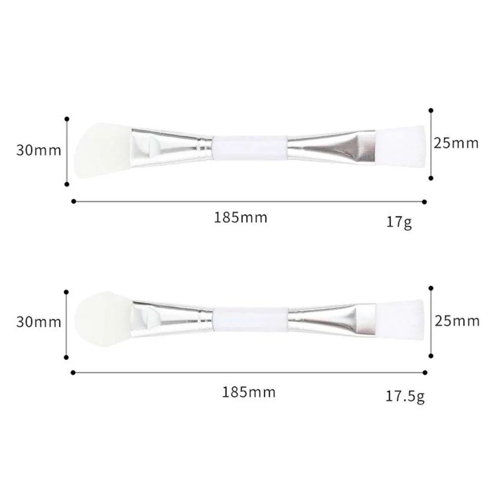 재사용 가능한 스킨 케어 양면 섬유 블렌딩 페이셜 머드 믹싱 브러시, 실리콘 마스크 브러시, 메이크업 브러시, DIY 마스크 도구