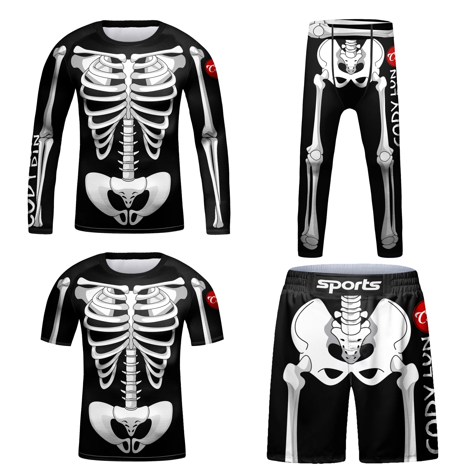 

Kids MMA Rashguard Jiu Jitsu T-shirt+Pant Sport Sets Boy Muay Thai Shorts Clothing Bjj Gi Kickboxing Children Boxing Tracksuits