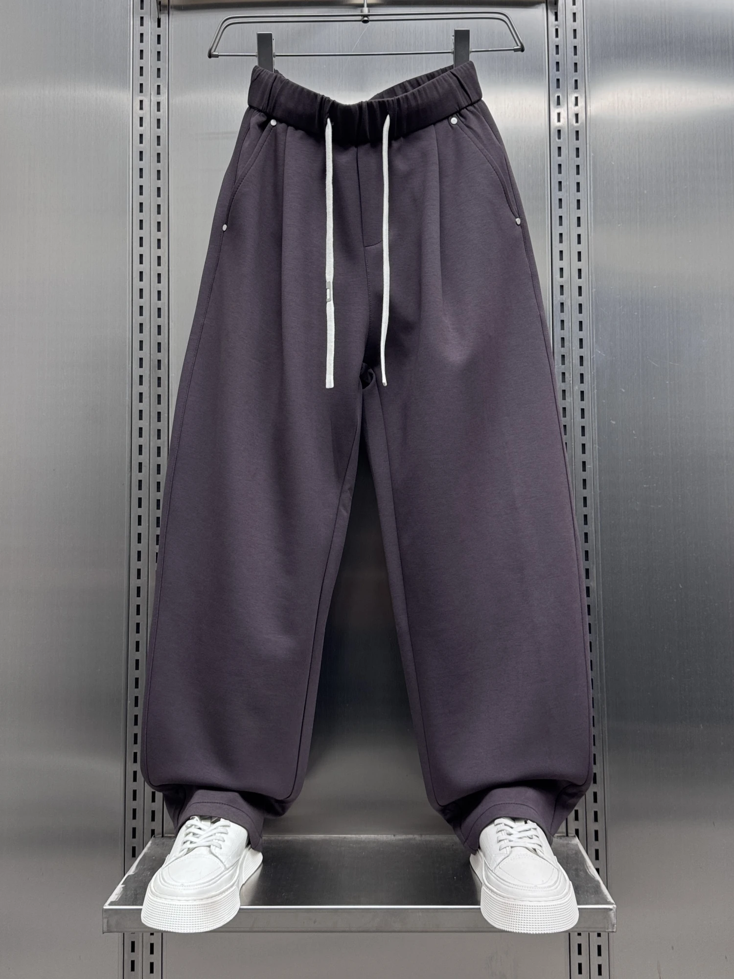 

Мужские повседневные спортивные брюки свободного кроя, модные, трендовые, универсальные, прямые, с эластичным поясом, не мнущиеся, Весна 2025