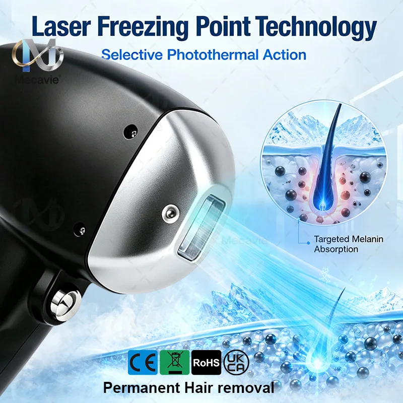 5000W 5‑Wave Diode Picosecond Laser Machine Ice Cooling Hair Removal Tattoo Pigment Carbon Peel Black Doll Salon Device