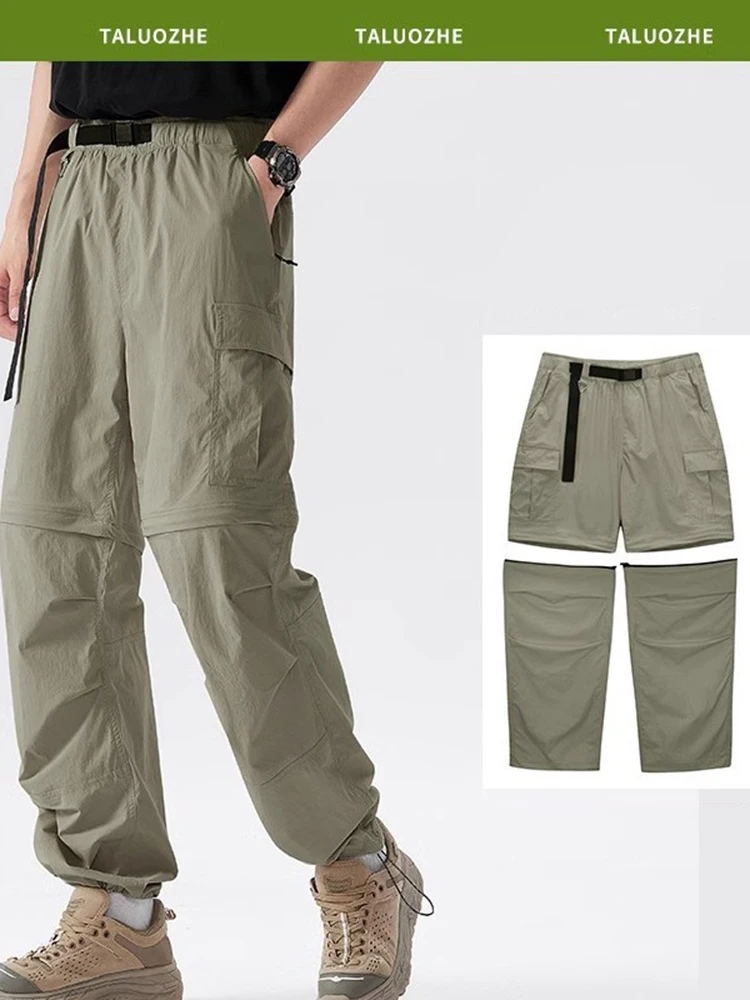 Detachable Assault Pants Men's Summer Lightweight Work Pants Outdoor Waterproof Windproof Hiking Pants Casual Pants 2026 New