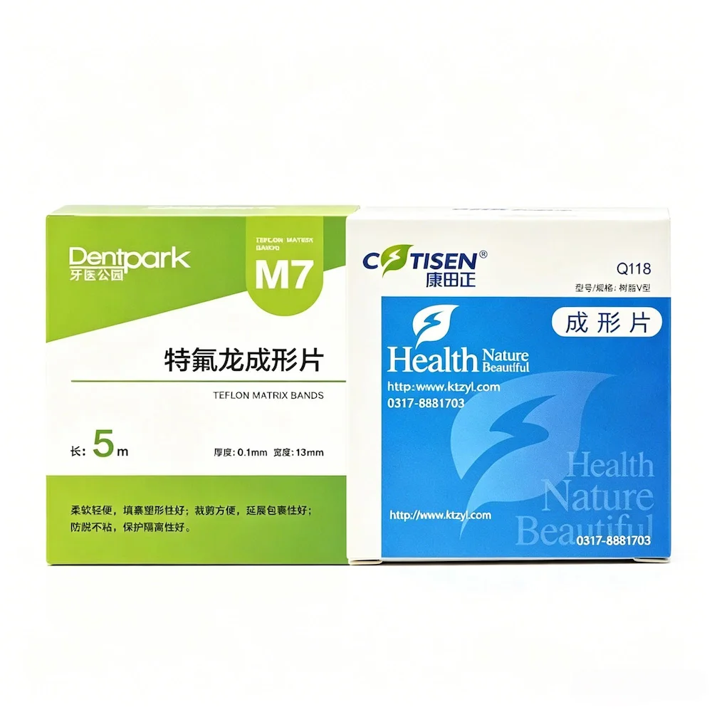 Dental Matrix Strips 5m/10m 0.1mm Polyester Contoured Bands Non-Stick Composite Filling Sectional Matrices Oral Tool