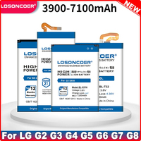 7100mAh Battery For LG G2 G3 G4 G5 G6 G7 Battery G7+ G7ThinQ LM G710 LMG820QM7 G600L G600S H868 VS999 V32 VS986 D858 D855 D620