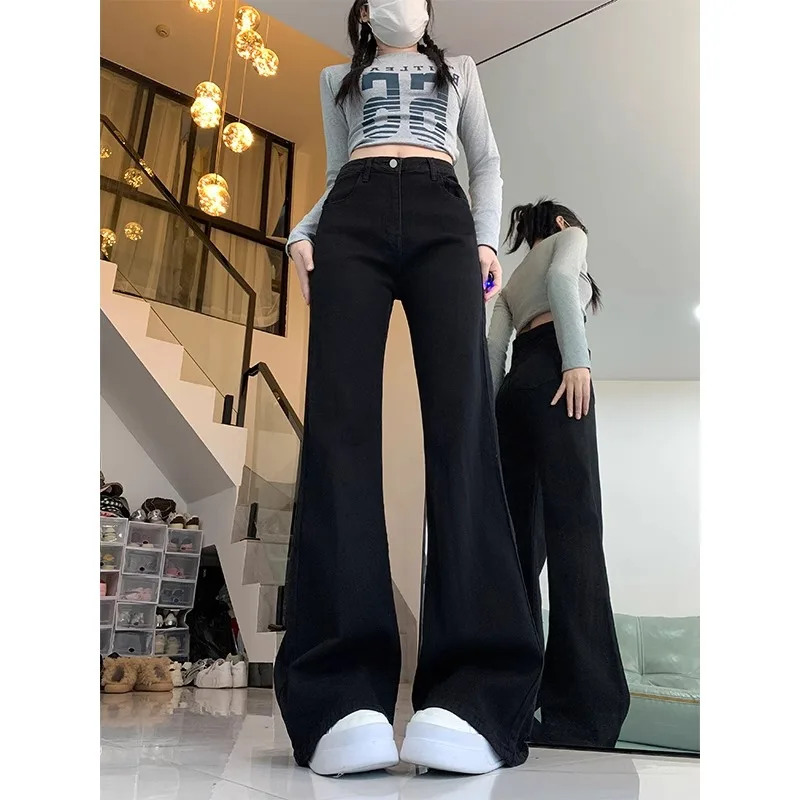 الربيع الصيف منخفضة الخصر جرس بوت الجينز المرأة التخسيس عالية الارتفاع مايكرو متوهج الدينيم السراويل القطن تمتد ارتداء مقاومة #5