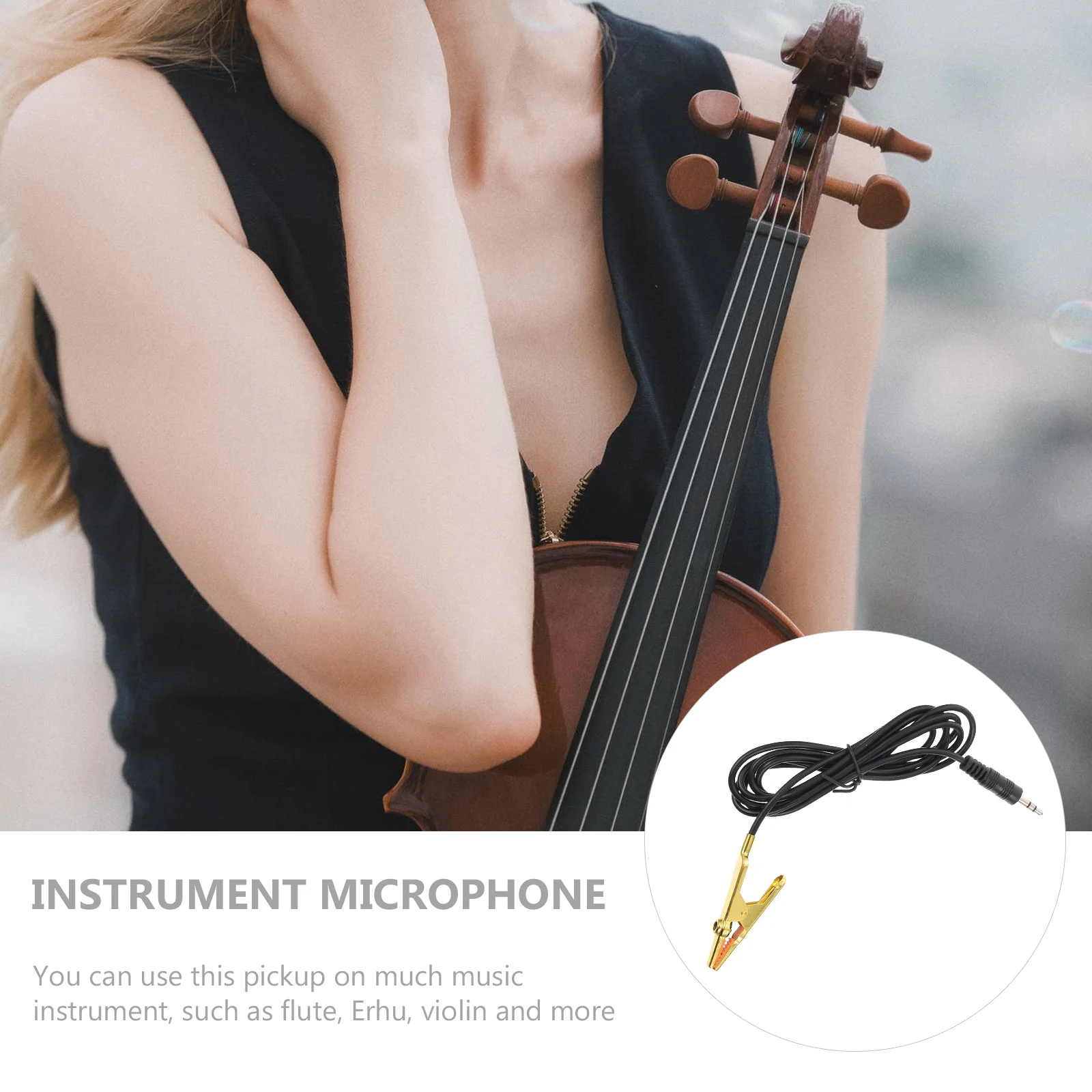 

Instrument Microphone Clip Flute Pickup For Violin Erhu Acoustic Music Tools Universal Pickup Accessory Portable Audio