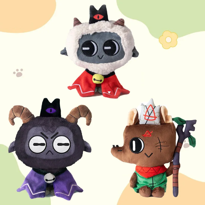 

Cult of the Lamb Plush Toy Cute Cartoon Stuffed Animal Soft Game Character Doll Plushie Gift for Boys Girls Birthday Christmas