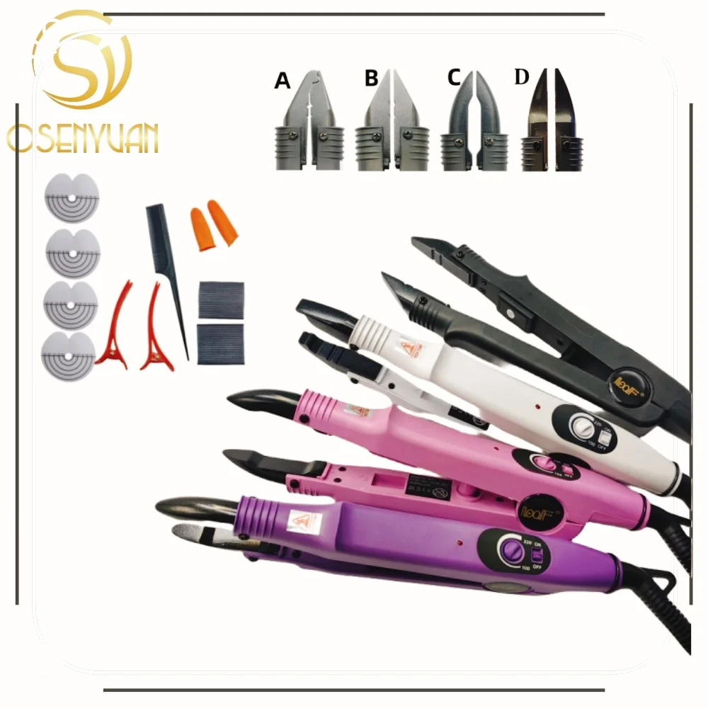 Professional Loof Hair Extension Fusion Iron Tool Pre Bonded Keratin Adjustable Temperature Connector Wand Iron Full Tool Kit