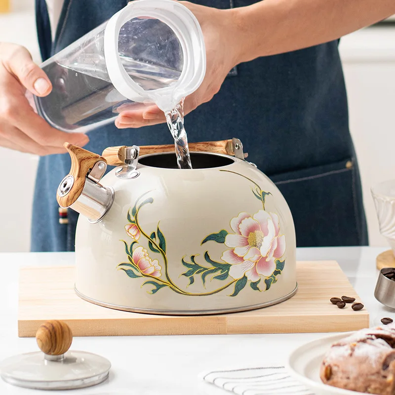 YFY Guofeng Honk Kettle European and American Kitchenware Creative White Honk Large Capacity Kettle 3L