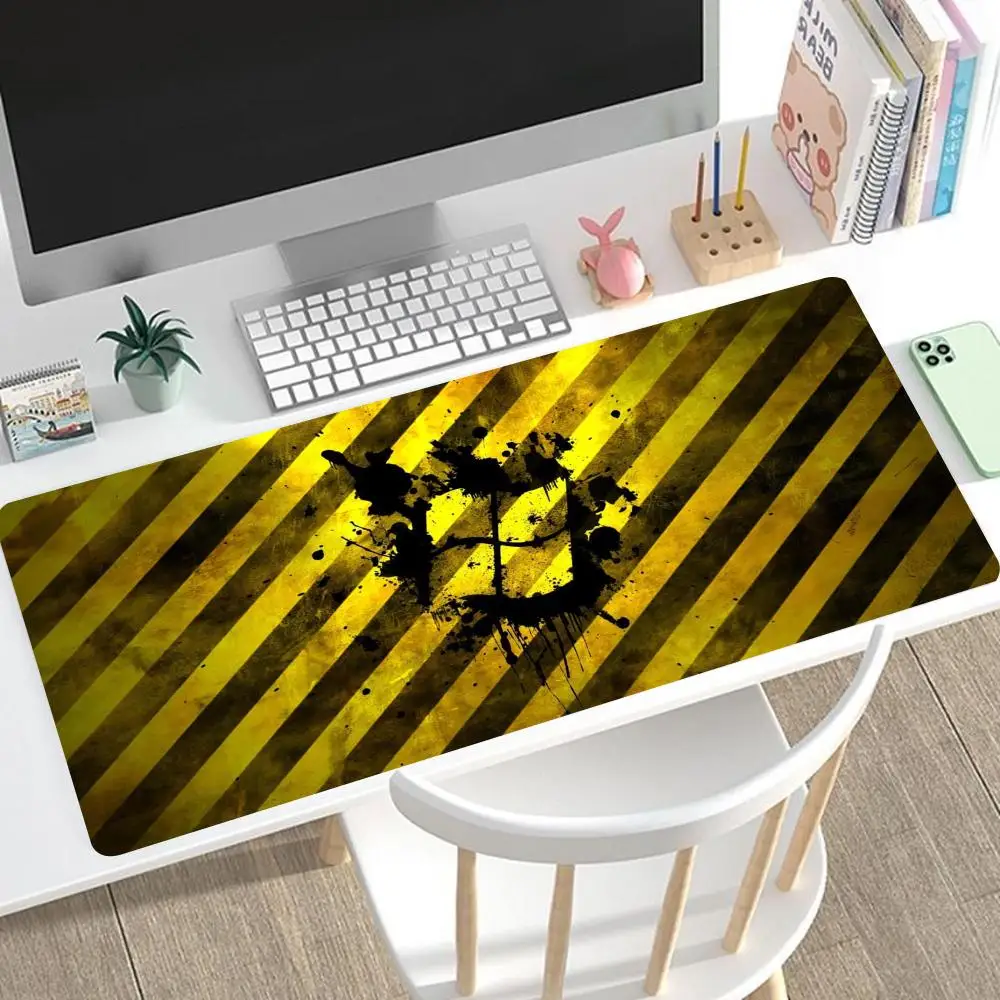 Black Yellow pattern Accessories Mouse Pad Mouse Pad Gaming Mousepad Speed Desk Mat Laptop Gaming Mats For Office Carpet Desk Ac