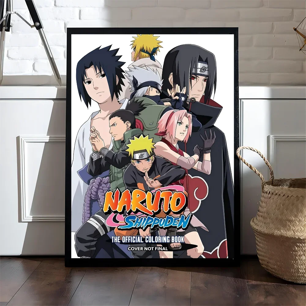 Naruto Hanging Picture Naruto Sasuke Poster Hanging Picture Children's Room Bedroom Mural Anime Inspirational Animation Mural