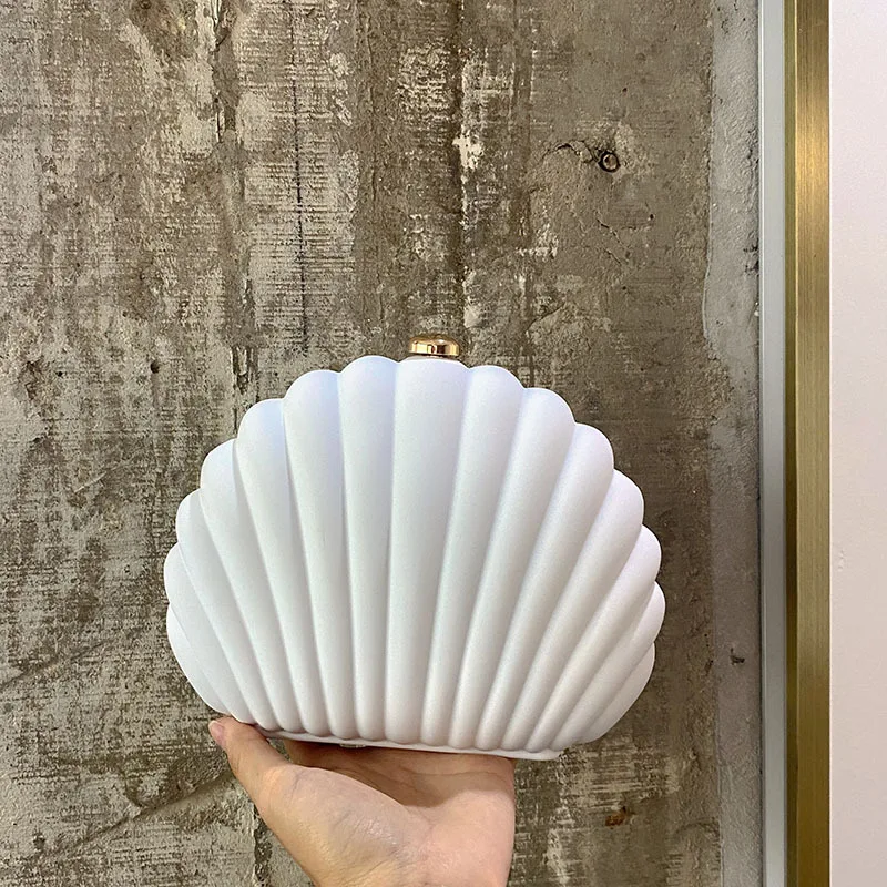 جديد الاكريليك صدف مساء حقيبة صغيرة للنساء موضة حفل زفاف محفظة مخلب سيدة صندوق صغير حقيبة المحافظ نسيج ممتاز #1