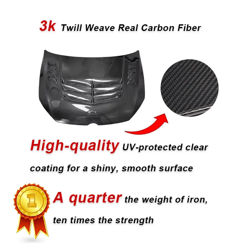 

STLF Carbon Fiber Bonnet Hood for VW Golf 7 MK7 GTI R 2014 - 2017 Engine Bonnet Hood Car Auto Parts