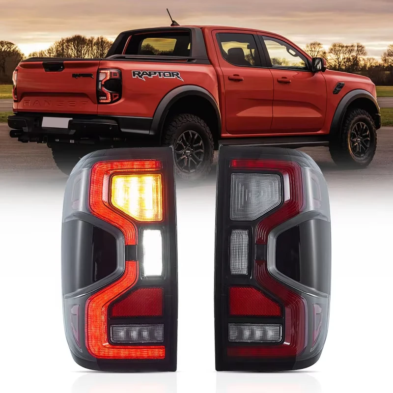 

NORSEN Factory LED Tail Lamp Assembly 2022-2024-UP for Ranger With Moving Tuled T9 Car Tail Lights for Ford Ranger