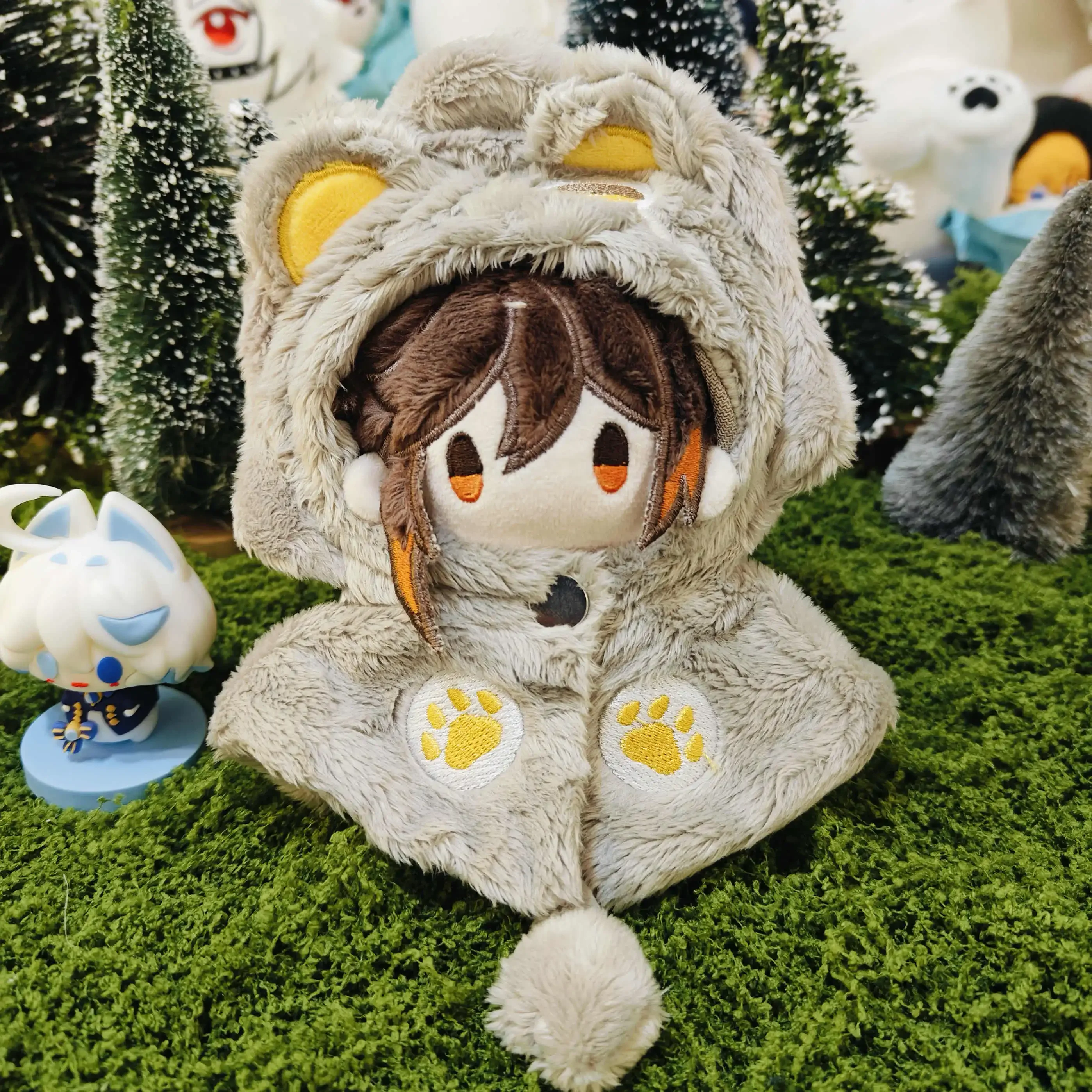 

Anime Zhongli Genshin Impact Cosplay 10cm Soft Starfish Body Plush Cotton Doll Pendant Toys Keychain Dango Birthday Gift