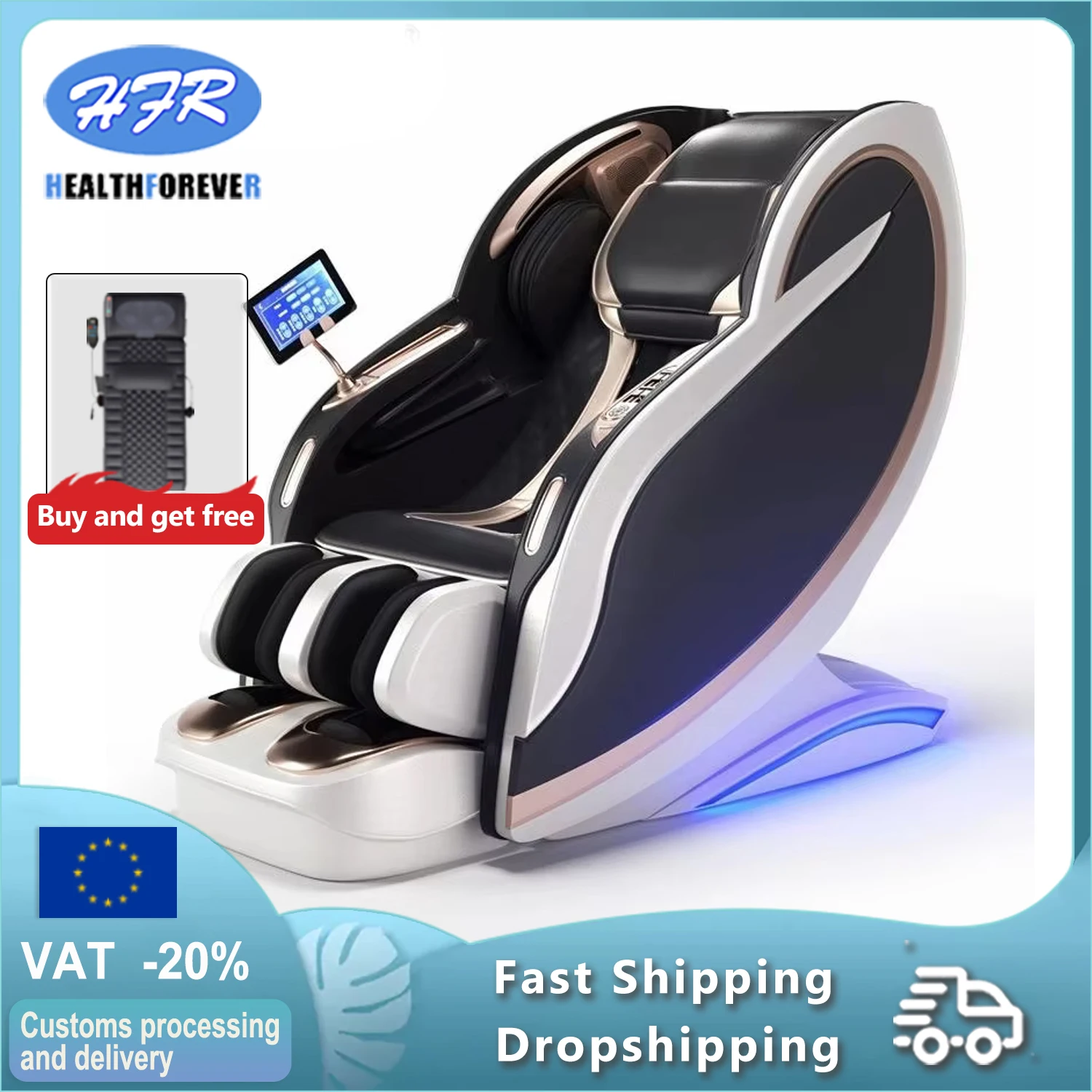 3 Year Warranty massage chair shiatsu 4D SL-Track Zero Gravity full body Massage Chair 4d zero gravity 3D Thai Stretch Electric