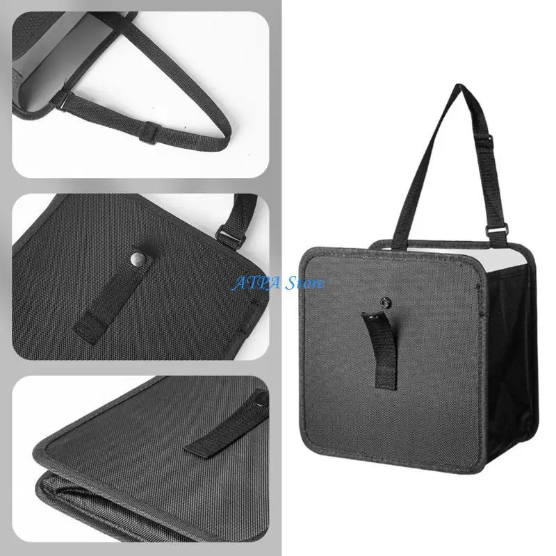 

U13C Trash Can Foldable Storage Pockets, Leak-Proof Organizers, Waterproof Garbage Can,Multipurpose Trash Bin Holder