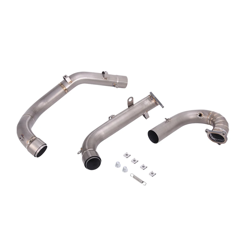 Slip On For DUCATI HYPERMOTARD 950 & SP 2019 - 2026 Motorcycle Exhaust Titanium Alloy Front Head Tube Link Pipe Muffler Modify