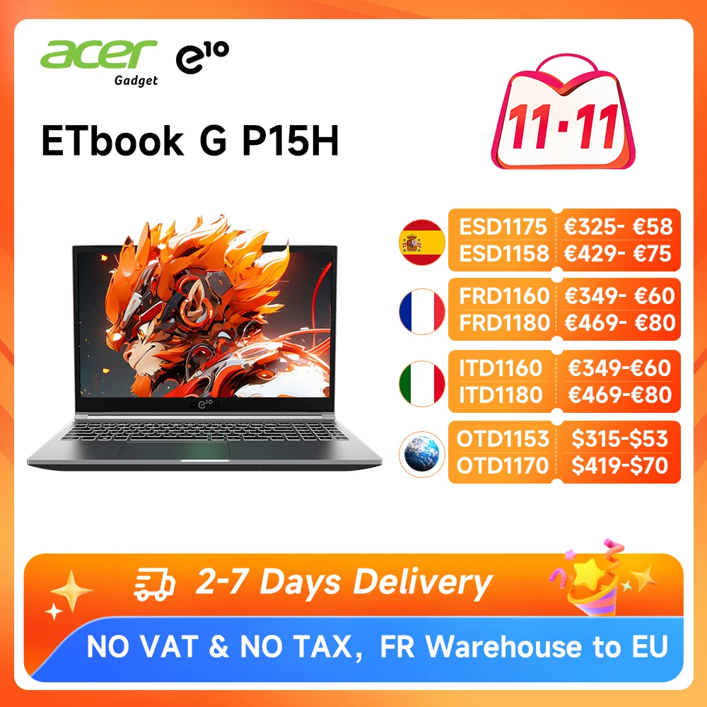 Portátil gaming Acer Gadget E10 RTX 3050