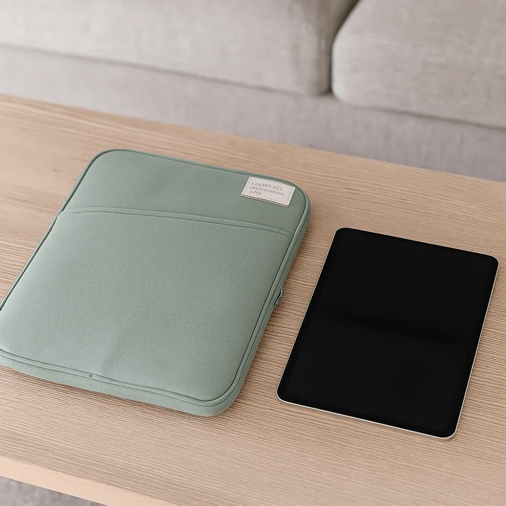 Capa protetora para laptop de 13 polegadas, à prova de choque, resistente ao desgaste, macia com zíper, capa para tablet