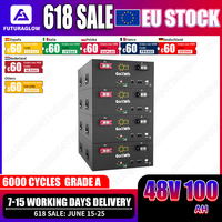 GoKWh 48V 100Ah Home Energy Storage 8000 Cycles LiFePO4 Battery Pack 51.2V 200A BMS Off Grid Solar Home Solar Electric System