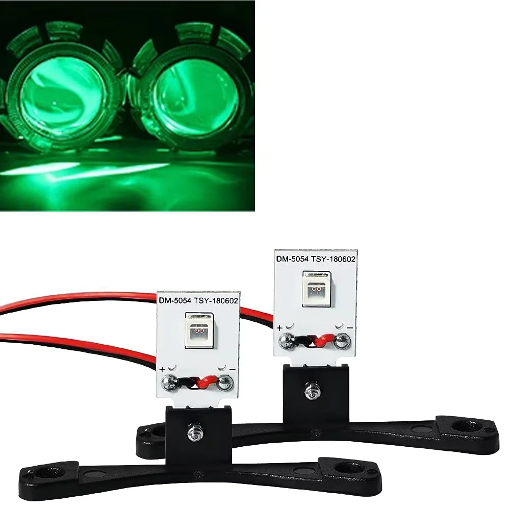 2 قطعة ضوء النهار الجري LED عين الشيطان عين شيطان ل عدسات بروجيكتور Bixenon للمصباح الأمامي لتقوم بها بنفسك أحمر أزرق أخضر DRL تصفيف السيارة