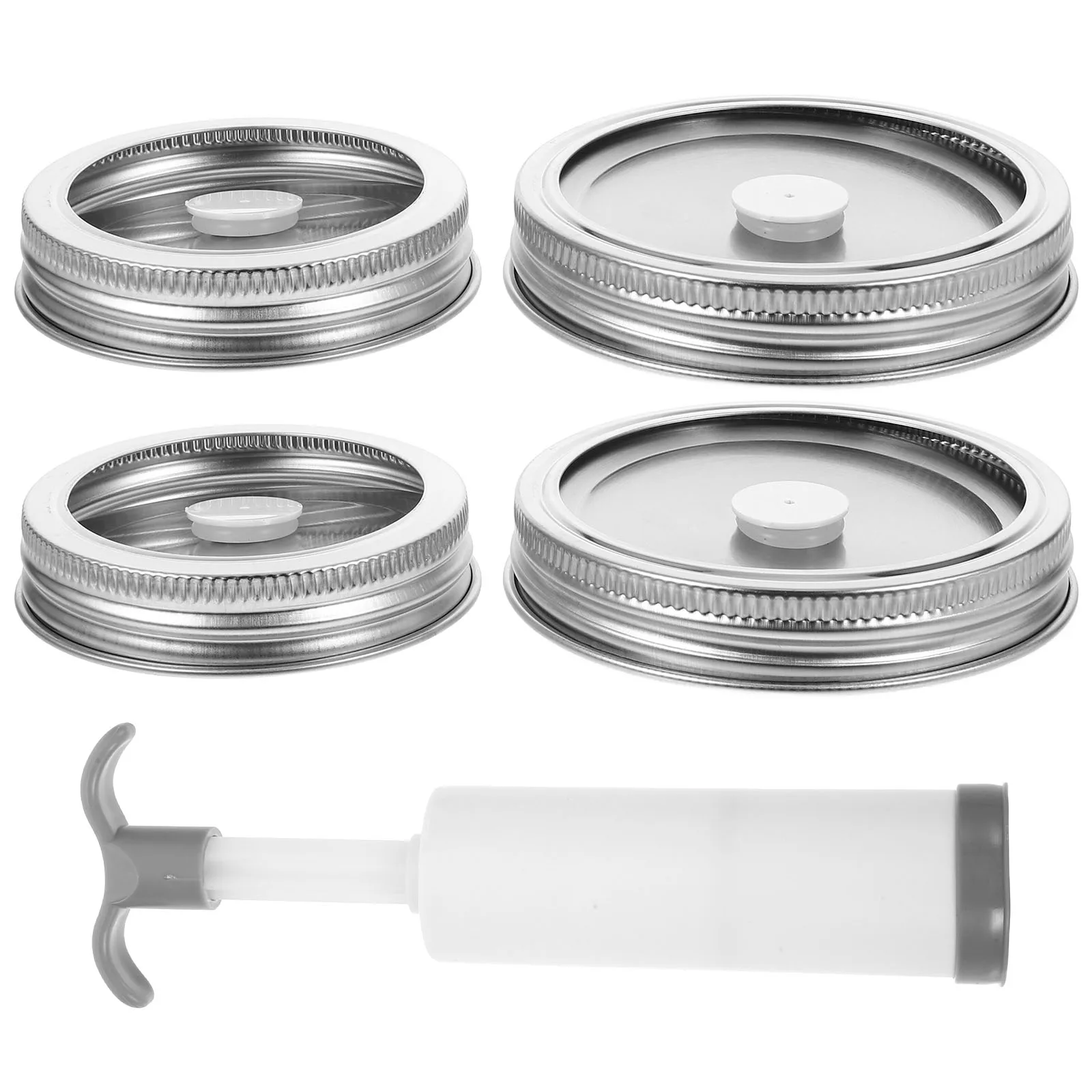 304 الفولاذ المقاوم للصدأ جرة فراغ السدادة عدة فراغ ختم غطاء ل ميسون الجرار تعليب لوازم تخزين المواد الغذائية تعليب الإمدادات #2