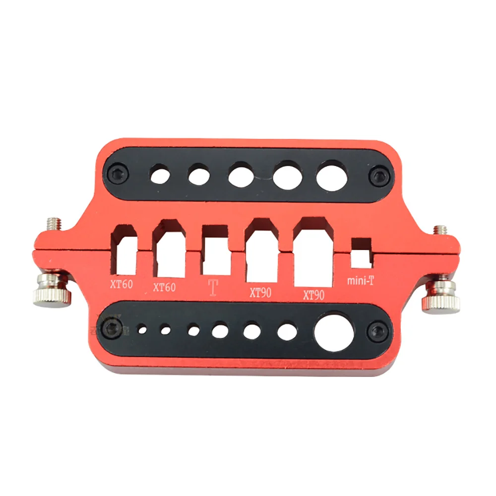 RC Car Parts Metal MINI Red Soldering Tool Holder Model Cars Drone Marine Welding Tool T Plug Connector XT60 XT90