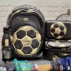 Gorący australijski Smiggle Gold Football 18. rocznica dzieci studenci lekki tornister o dużej pojemności torba na długopis kubek na wodę