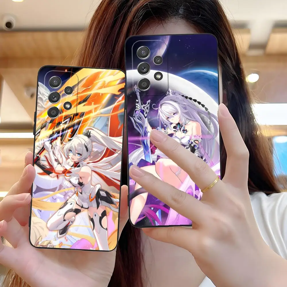 

Honkai Impact Kiana Herrscher Phone Case for Samsung Galaxy M55 54 42 35 34 33 32 23 22 15 14 13 12 F55 5G Colour Printing Cover