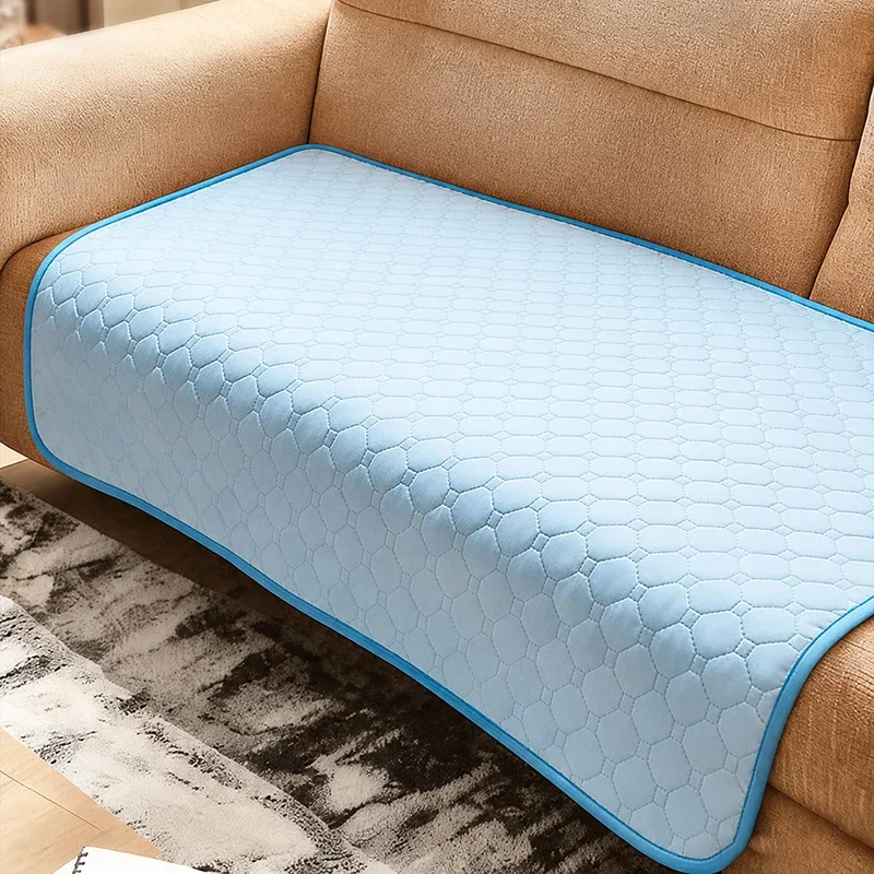 Breathable Cooling Pad Summer Cool Feeling Multifunctional Non-slip Comfortable Living Room Sofa Cooler Pad Household Floor Mat