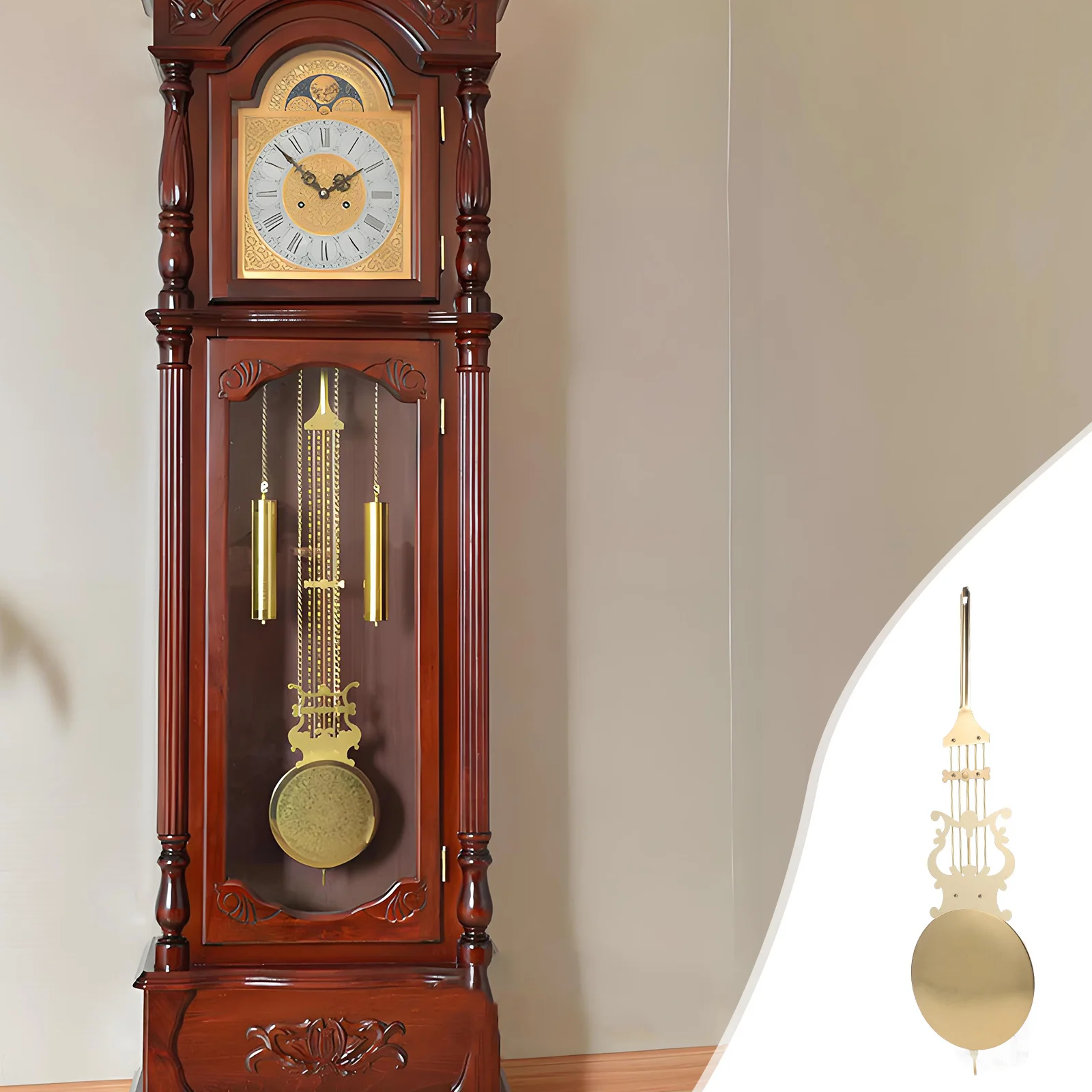 

Mechanical Clock Pendulum Metal Replacement Part DIY Wall Clock Repair Accessory Household Pendulum for Vintage Clocks