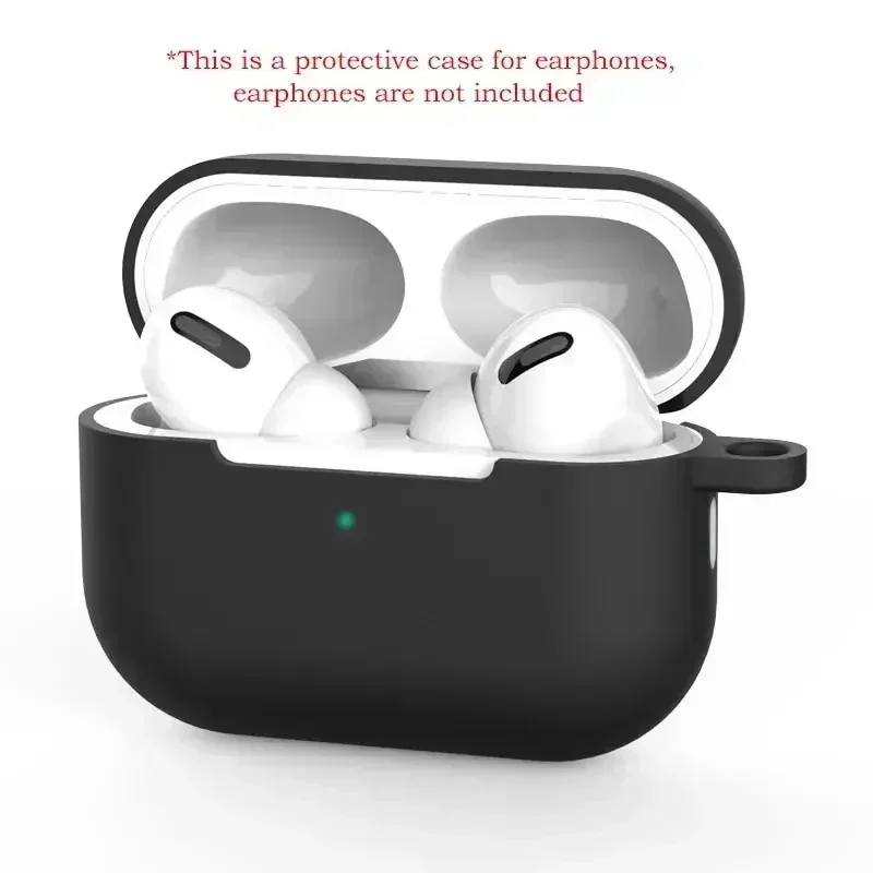 حافظة حماية لهاتف AirPods Pro مصنوعة من السيليكون بلون جديد وسماعة رأس بلوتوث Apple غطاء حماية ناعم
