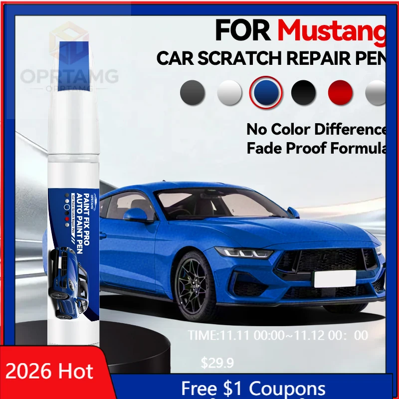 Herramientas y Repuestos Automotrices para Ford Mustang 1979-2025 Fox Body SN95 S197 S550, Lápiz de Reparación de Pintura, Eliminador de Arañazos, Reparación DIY para Auto