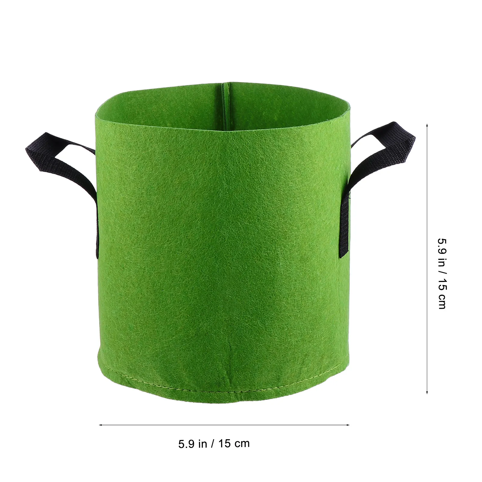 4Pcs 3 Gallon Sturdy Non Woven Fabric Plant Growing Bags Garden Farm Balcony DIY Root Air Pruning Water Control Washable