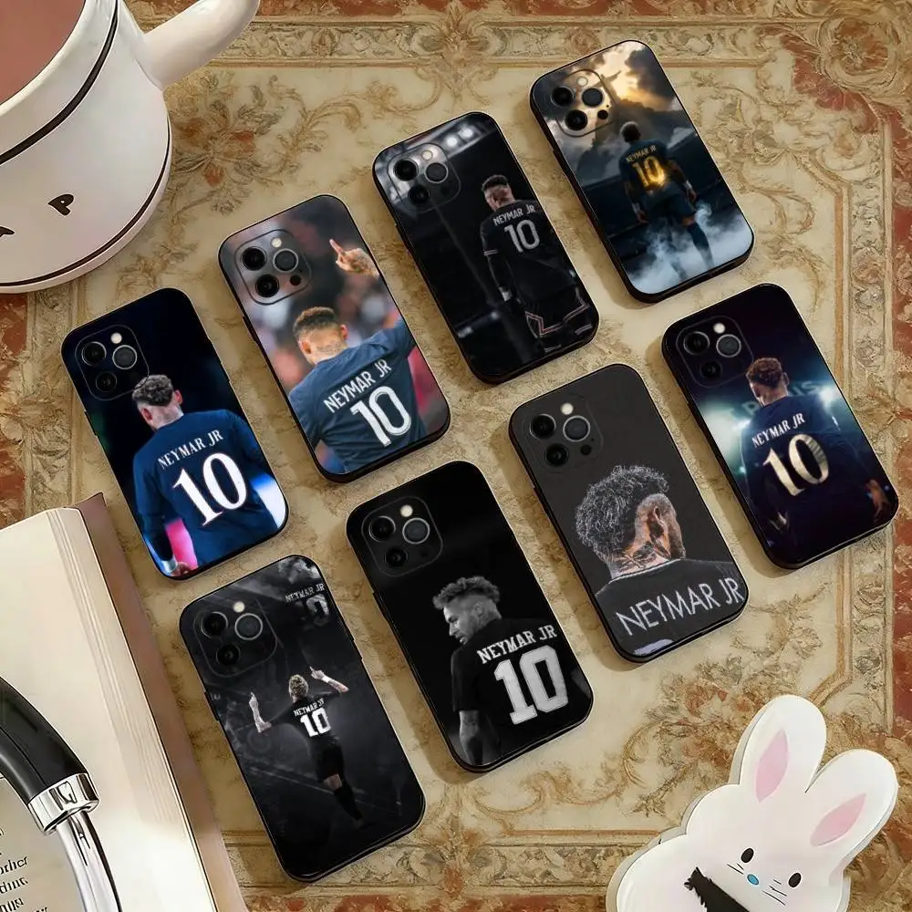 

Football 10 For NEYMAR JR Phone Case For iPhone 17, 16,15,14,13,12,11 Plus,Pro Max, Others Soft Black Cover