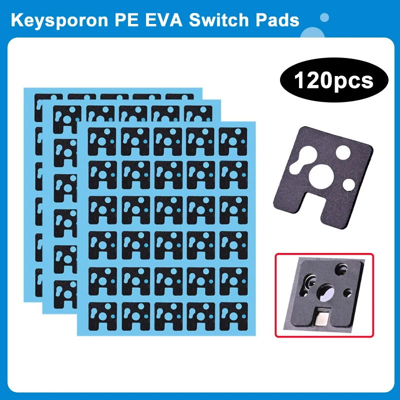 

120 шт. Poron IXPE EVA Pad для механического переключателя клавиатуры с возможностью горячей замены, снижение шума, наборы клавиатуры «сделай сам», бесшумные пенопластовые подушечки