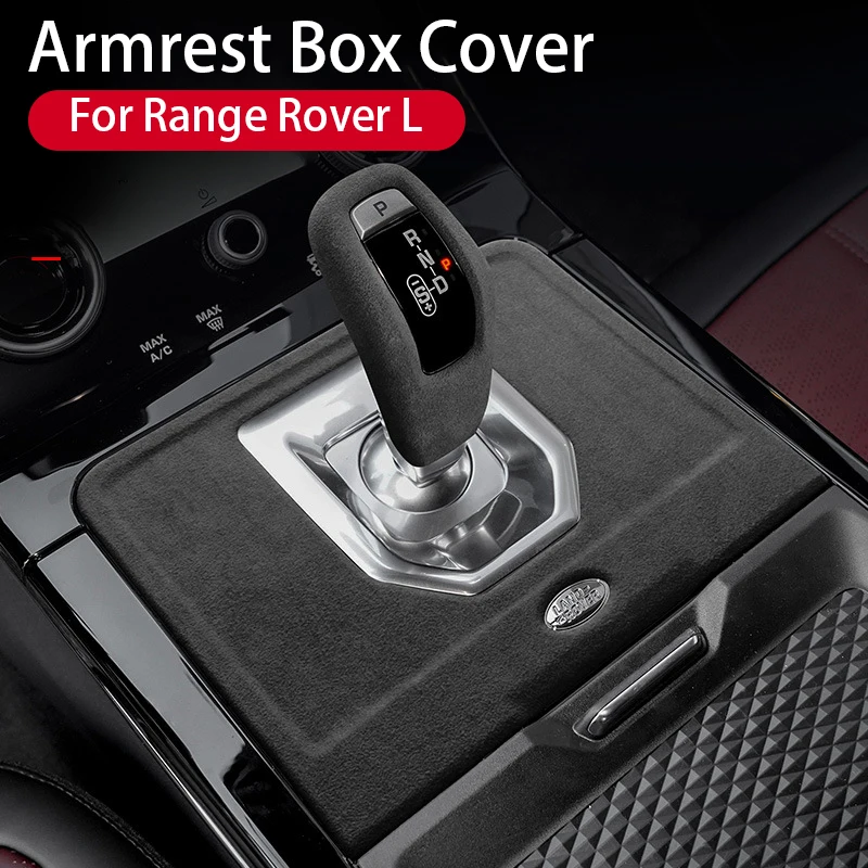 

For Land Rover Range Rover Evoque L 2020-2022 Suede Gear Car Shift Knob Cover Central Control Panel Gear Lever Cover Accessories