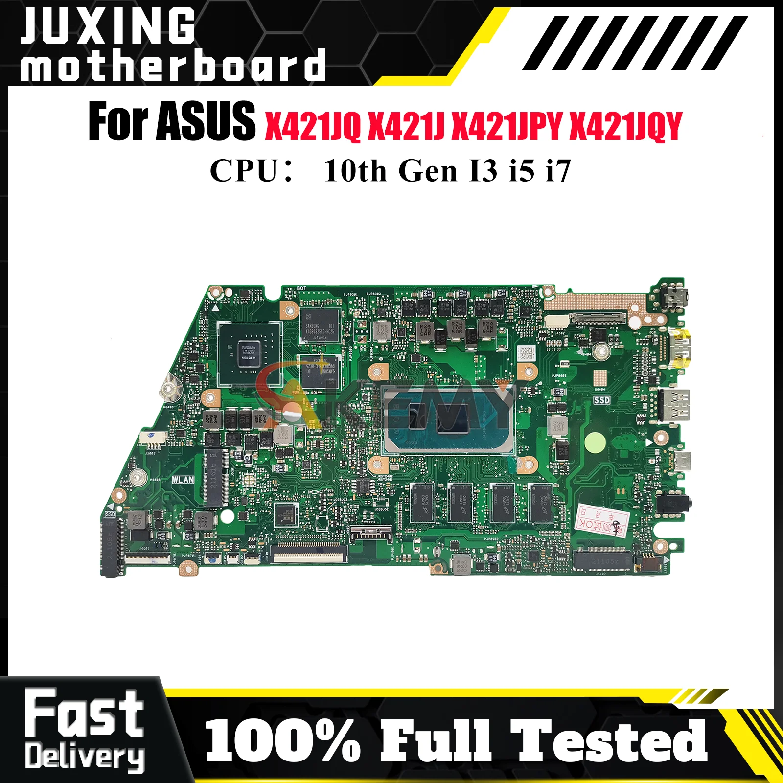 

X421JQ Laptop Motherboard For ASUS X421JQY X421JAY S433J X413J R421J V4050J X421J X421JPY I421J Mainboard With 10th Gen I3 i5 i7