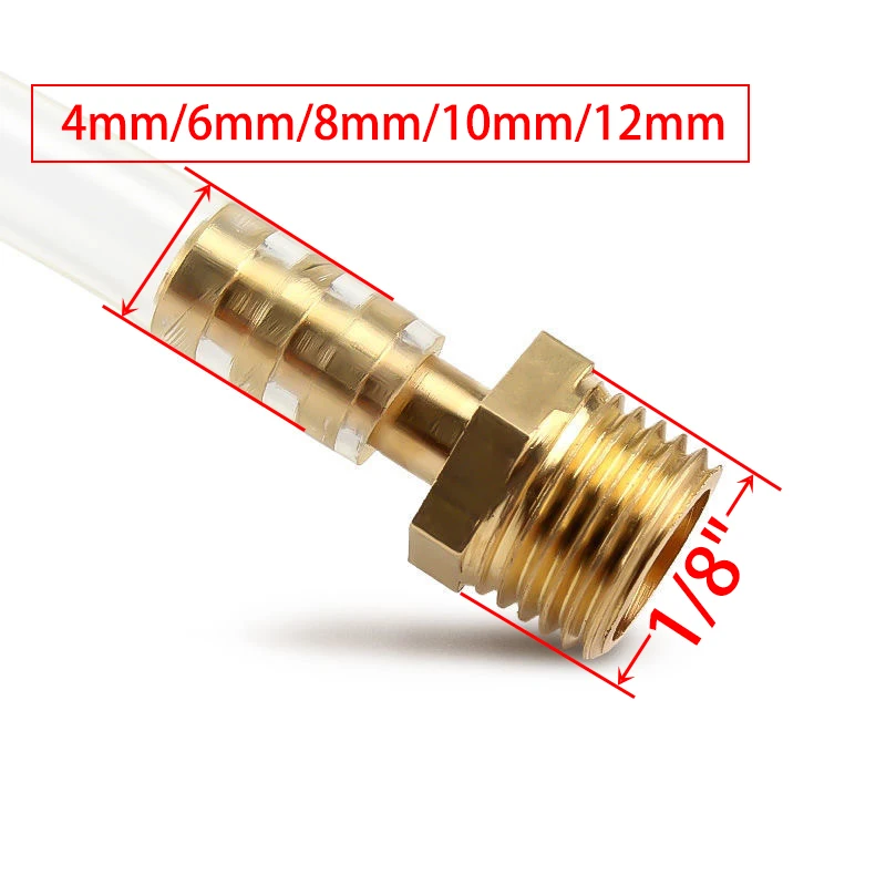 Brass Pagoda Connector 4mm Normally Open Brass Solenoid Valve 1/8\