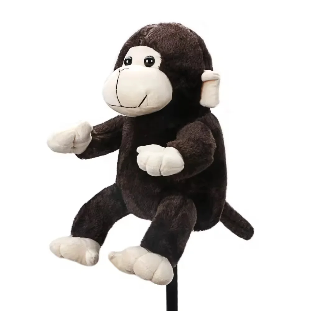 1PC Cute Monkey Plush Golf Wood Head Cover, Cartoon Animal Golf Club Protector Cover, Fit for Driver / Fairway Wood, Lightweight image 3