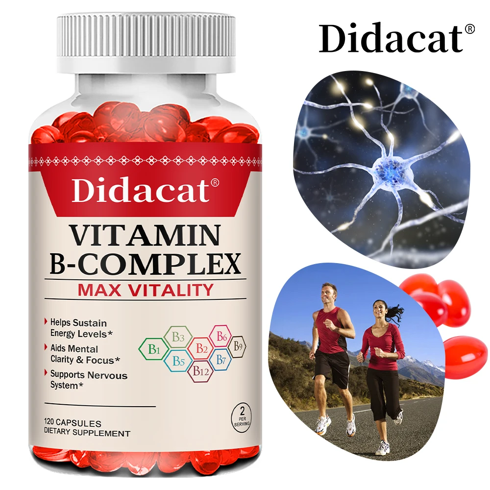 

B Vitamin Supplements - Helps with Healthy Energy Metabolism, Boosts Immunity, and Supports A Healthy Nervous System